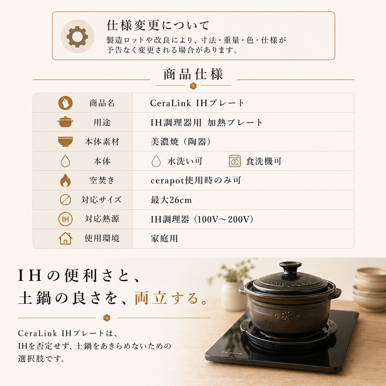 CeraLink IHプレート